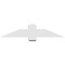 Ekena Millwork Eugene Architectural Grade PVC Gable Bracket, 48"W x 10"H x 4"D x 6"F, 5/12 Pitch GBP048X10X0406EUG00 - alternate 5